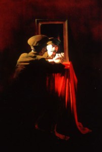 Melamine and Komar, Stalin in Front of a Mirror (from Nostalgic Socialist Realism), tempera and oil on canvas, 1982-1983 
